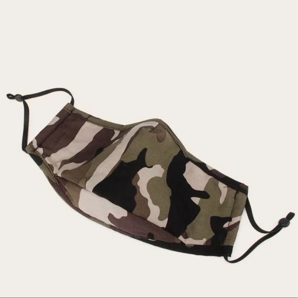 Camouflage Print Face Mask - Picture 2 of 7